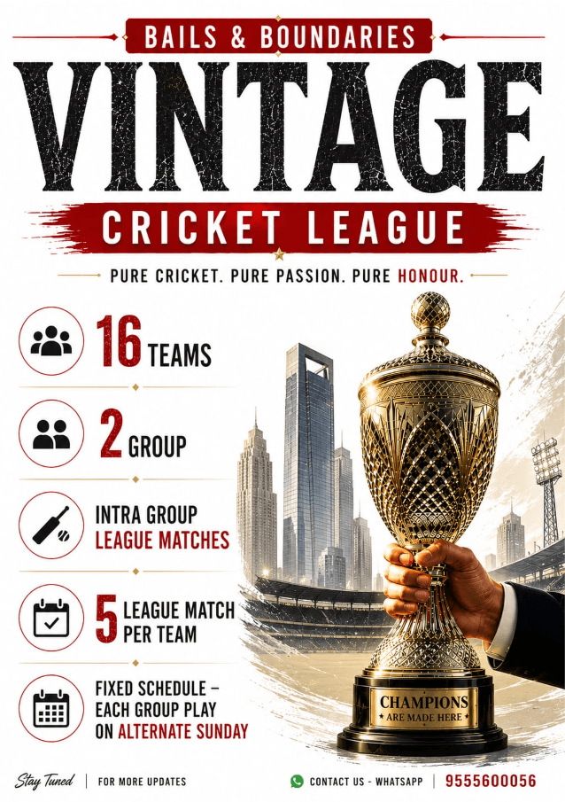 Corporate red-ball league format poster